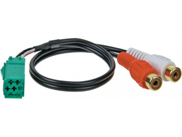 [AOT-1424-07] AUX-Adapter Renault Carminat 6polig groene AUX IN
