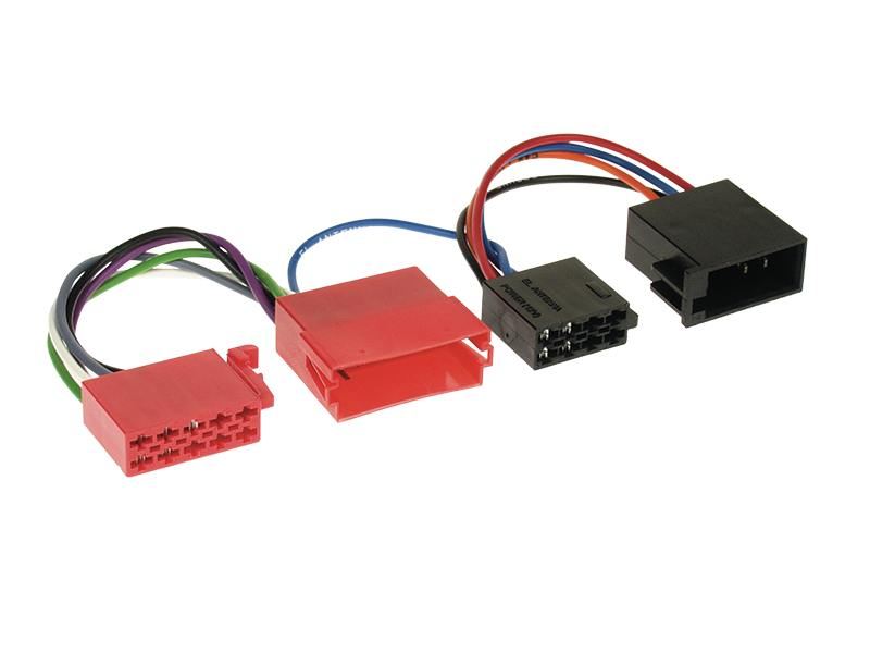 [AOT-1444-02] Aktieve Systeem Adapter voor Autoradios met 10-poligem ISO stekker naar Actieve systemen met Mini-ISO Block