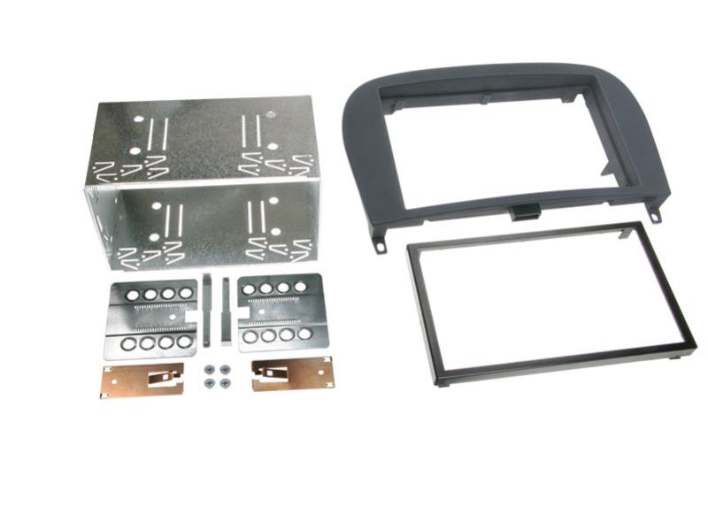 [AOT-391190-25] 2-DIN Paneel Mercedes Benz SL-Klasse 2001-2011 Kleur: Rubbertouch Zwart