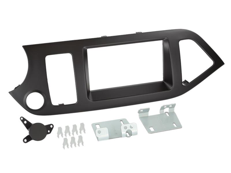 [AOT-381178-30] 2-DIN Paneel Kia Picanto 2011-2018 Kleur: Zwart