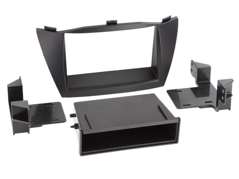 [AOT-281143-35] 2-DIN Paneel Hyundai iX35 met Pocket 2010-2013 Kleur: Zwart